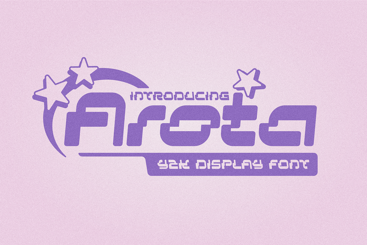 Arota Y2k, a Sans Serif Font by 24Design Studios (Photo 1 of 13)