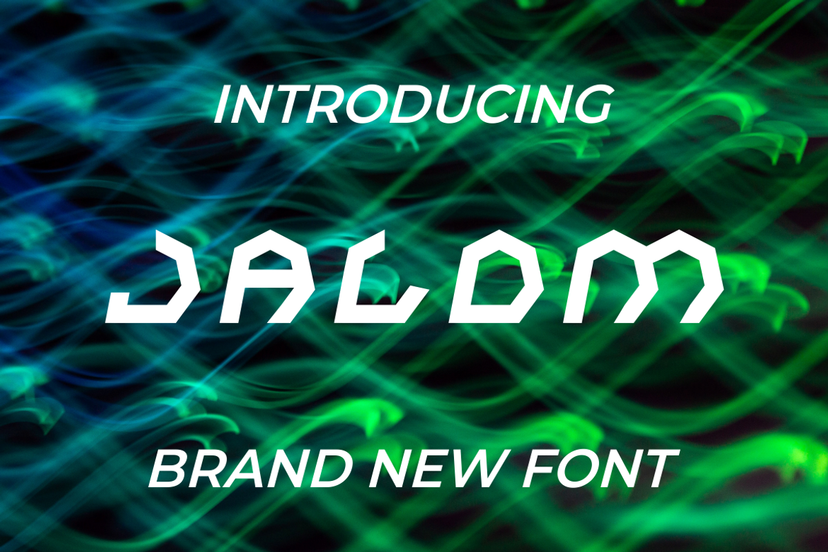 JALOM FONT, a Sans Serif Font by MaikoHatta (Photo 1 of 3)