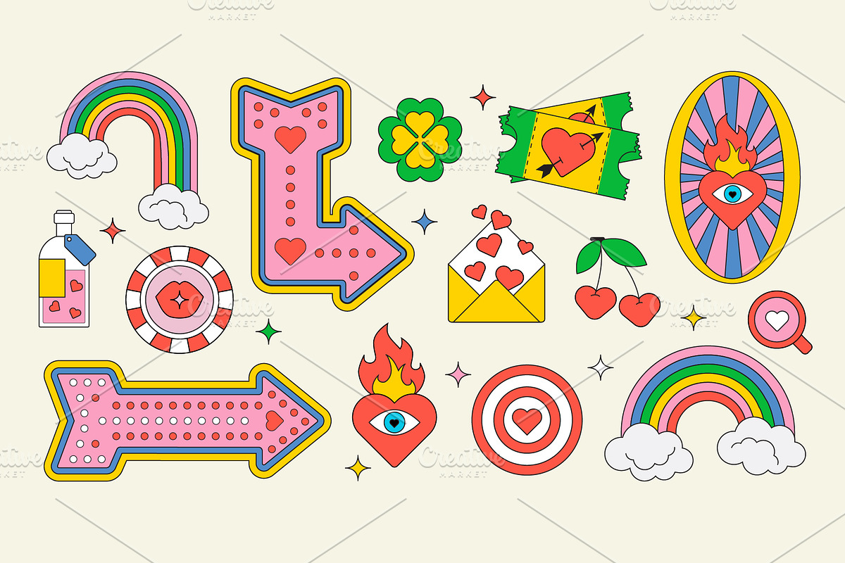 Valentine Stickers for Social media, an Object Illustration by Playground (Photo 3 of 3)