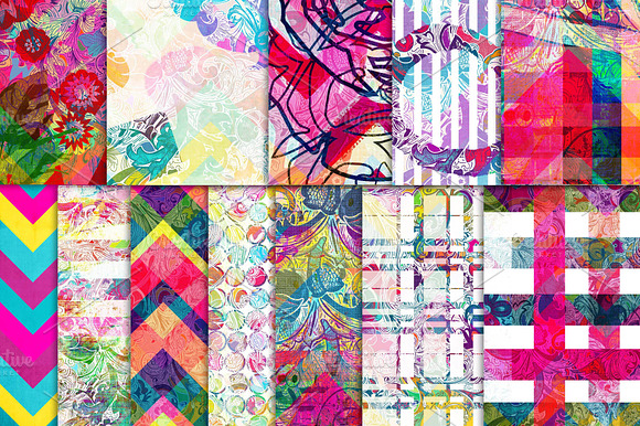 Digital Scrapbook paper pack preview 3