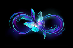 Infinity With Magic Butterfly