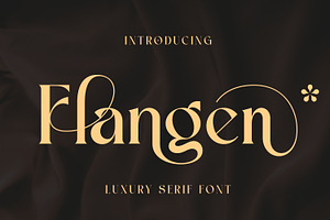 Flangen – Luxury Branding Fonts