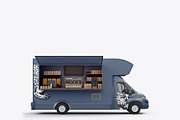 Food Trailer Mockup, a Product Mockup by OneVectorStock (Thumbnail 11 of 16)