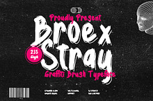 Broex Stray - Graffiti Brush Font