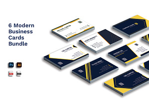 Modern Business Cards Bundle, a Business Card Template by Artnivora.Std
