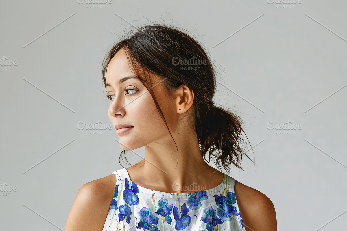 Casual Linen Dress mockup, an Apparel Mockup by Nora Gad (Photo 13 of 15)
