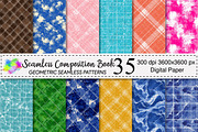 Seamless Composition Book Patterns, a Pattern Graphic by Canvas Craft (Thumbnail 1 of 4)