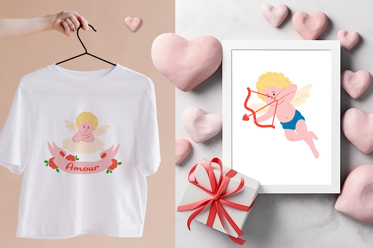 Vintage Valentine Vector Collection, a Decorative Illustration by NataKa (Photo 3 of 10)