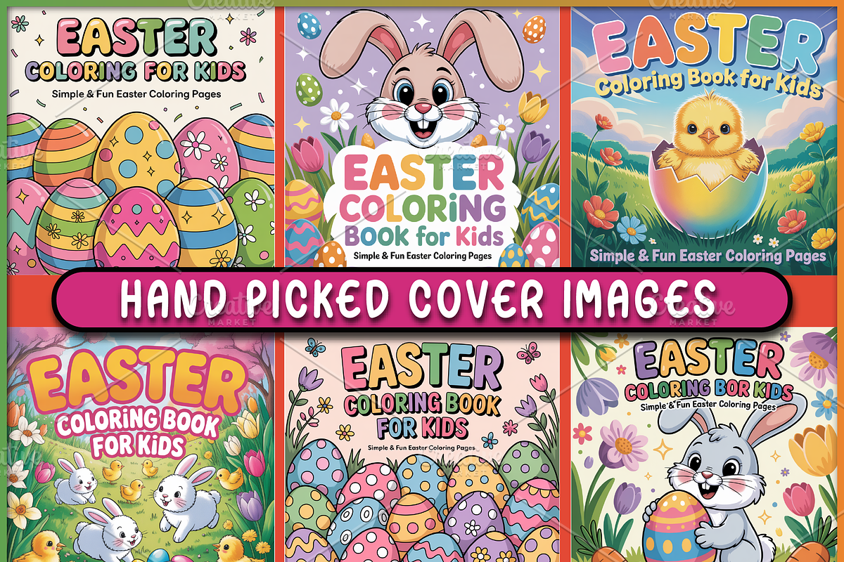 Easter Coloring Book for Kids, a Seasonal Illustration by Ink Gallery (Photo 3 of 6)