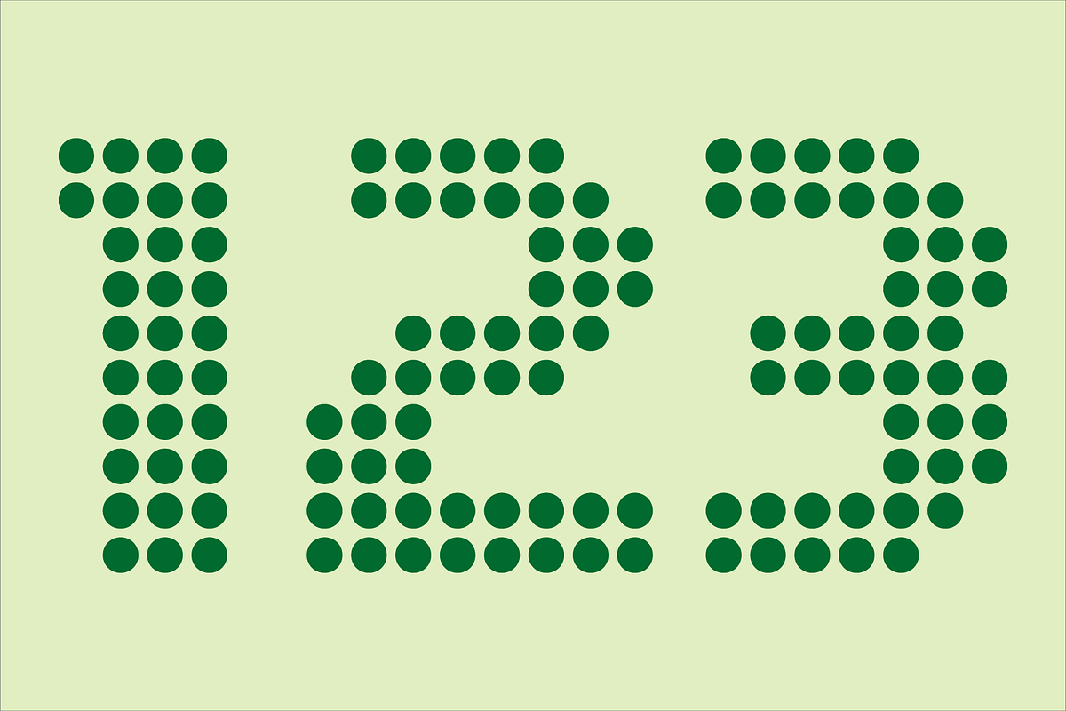 Display Dots Two Sans Font, a Font by GG Design (Photo 4 of 6)