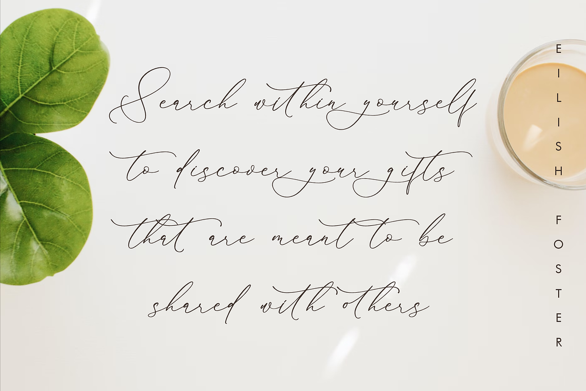 Glofester Menditas Luxury Font, a Script Font by Storytype Studio (Photo 9 of 15)