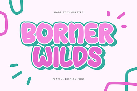 Borner Wilds, a Symbol Font by yumnatype