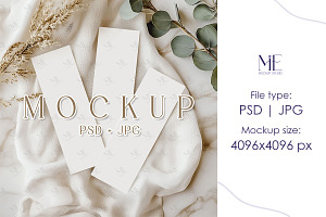Bookmark Photo Strip Mockup Set PSD, a Mockup by Mie Mockup Studio