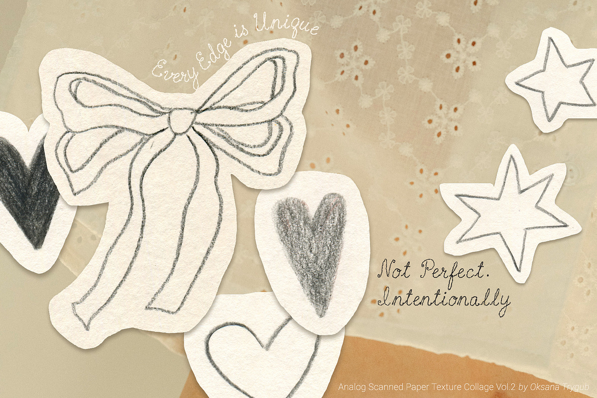 Bundle Scanned Paper Texture Collage, a Texture Graphic by Oksana Trygub (Photo 24 of 50)