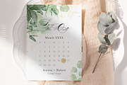 Save the Date Template Calendar Wedd, an Invitation Template by PawGraphic (Thumbnail 4 of 10)
