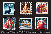 Cozy Holiday Mail Stamp Collection, an Illustration by RobertsArt (Thumbnail 2 of 5)