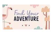 Cute childish cards with animals set, an Animal Illustration by Good Studio (Thumbnail 5 of 12)