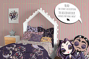 Whimsical Gothic Valentine Clipart, a Seasonal Illustration by KaramfilaS (Thumbnail 6 of 8)