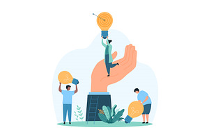 Support corporate leader creative, a Person Illustration by Flashvector