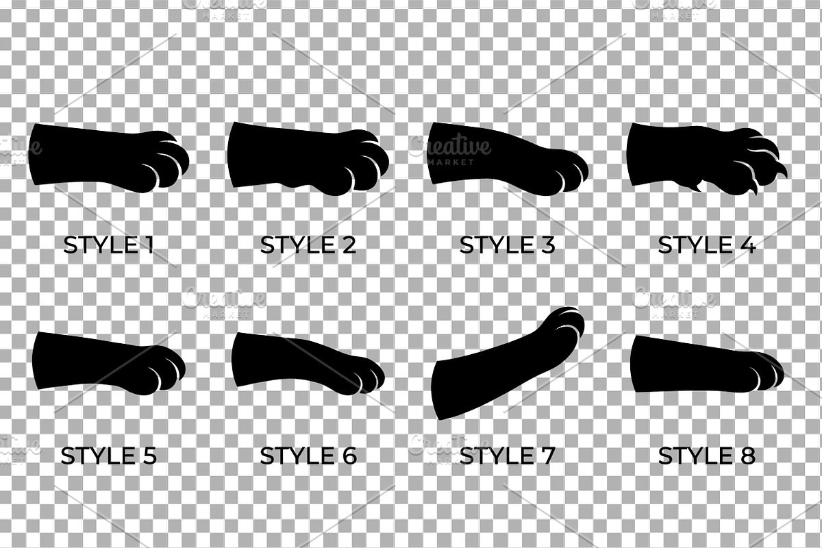 Animal Paw Style Pack, an Object Graphic by Artonix (Photo 3 of 3)