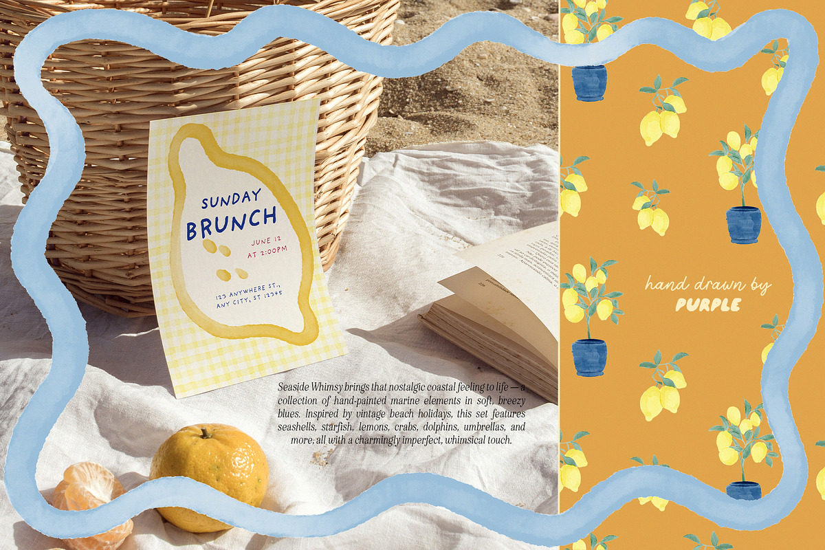 Seaside Whimsy - illustration & more, an Object Graphic by Purple (Photo 5 of 12)