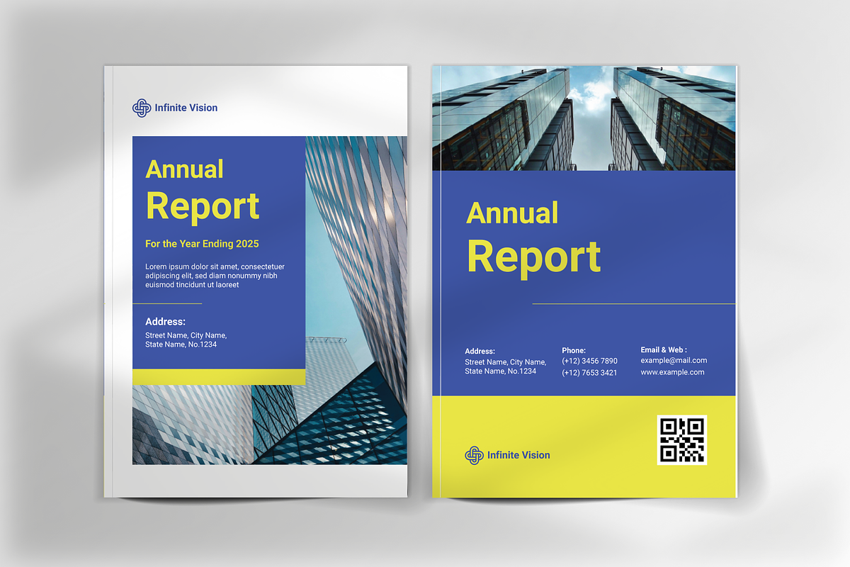 Blue Annual Financial Report, a Magazine Template by Annora Studio (Photo 4 of 6)