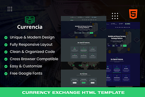 Currencia - Exchanger Template