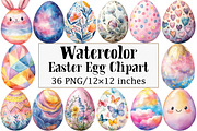 Easter Egg Clipart, an Illustration by Design Market (Thumbnail 1 of 5)