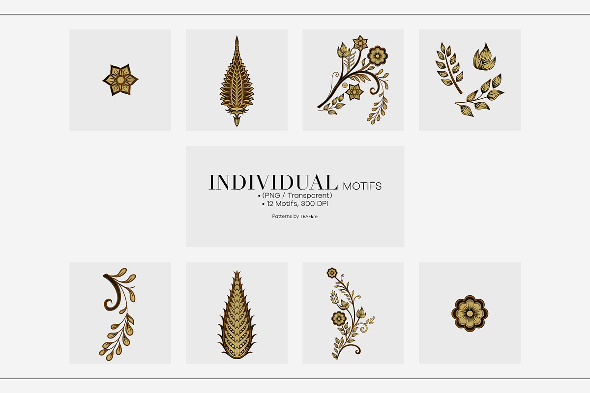 Orsani Traditional Prints And Motifs, a Pattern Graphic by LEAFure (Photo 7 of 10)