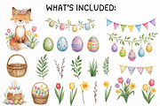Easter Animals Watercolor Clipart, an Animal Illustration by PassionPNGcreation (Thumbnail 4 of 7)