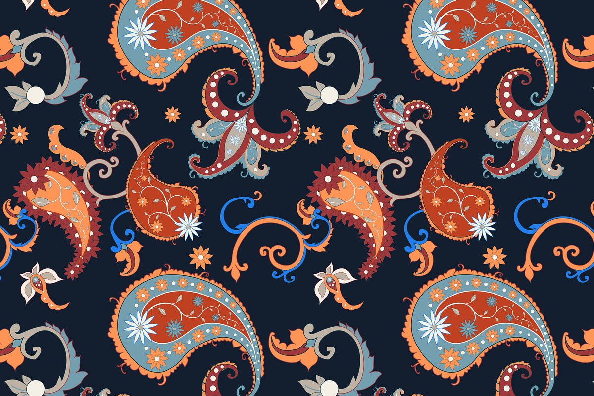 Royal Paisley Vector Pattern, a Pattern Graphic by Ania Illustration (Photo 5 of 5)