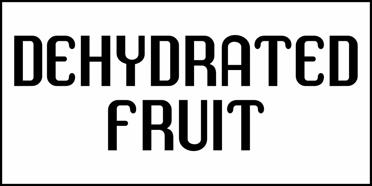 Dehydrated Fruit JNL, a Sans Serif Font by Jeff Levine Fonts (Photo 2 of 5)