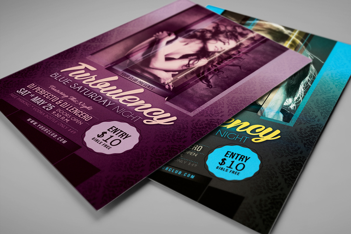 Minimalistic Party/Show Flyer 02, a Flyer Template by MIIM (Photo 3 of 4)