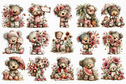 Whimsical Summer Teddy Bear Clipart, an Illustration by Craft Nest (Thumbnail 6 of 12)
