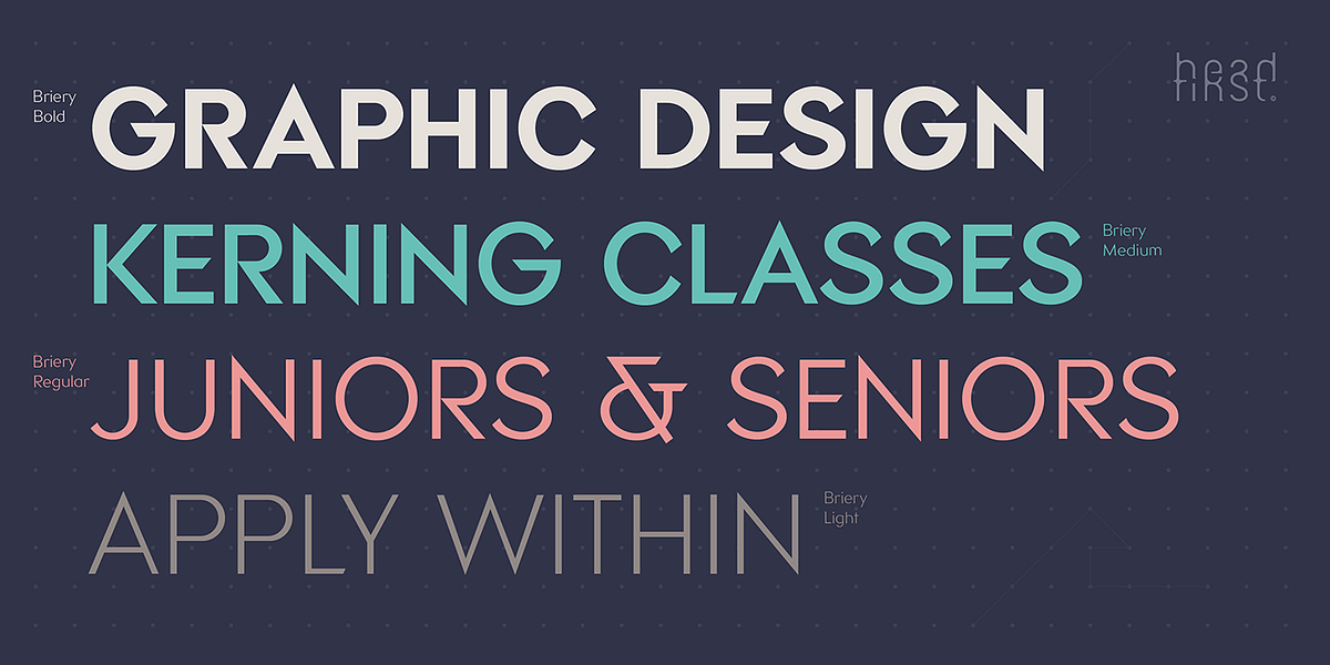 Briery, a Sans Serif Font by HeadFirst (Photo 18 of 18)