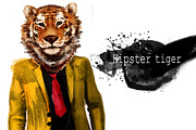 Set tiger portraits .4 styles, an Animal Illustration by art_mouse (Thumbnail 4 of 5)