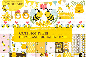 Cute Bee, Bee, Honey Bee