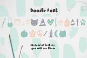 Dark font + patterns, brushes, MORE!, a Script Font by Andrea De Oliveira (Thumbnail 3 of 10)