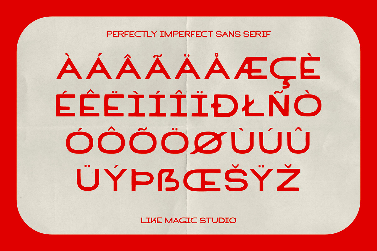 Rebel - An Imperfect Sans Serif, a Sans Serif Font by Like Magic Studio (Photo 4 of 10)