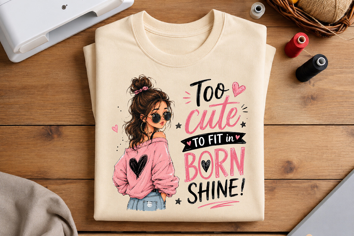 Too Cute to Fit in Born to Shine, a Seasonal Illustration by Craft Nest (Photo 6 of 6)