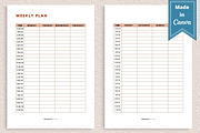Weekly Planner Template, Canva, a Templates & Theme by Jaboor Magics (Thumbnail 2 of 5)