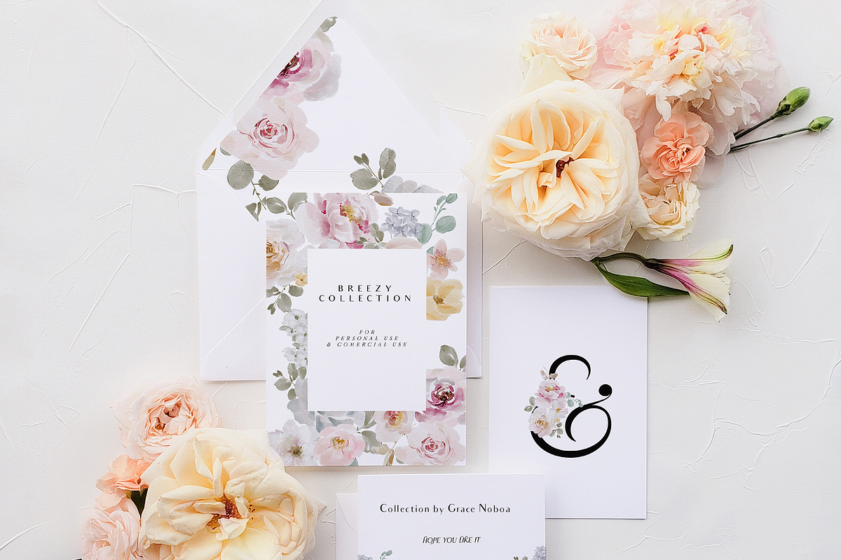 Watercolor Spring Flowers Collection, a Decorative Illustration by Grace Noboa Illustrations (Photo 2 of 10)