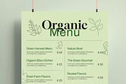 Organic Food Menu Template, a Flyer Template by MightyDesign (Thumbnail 2 of 6)