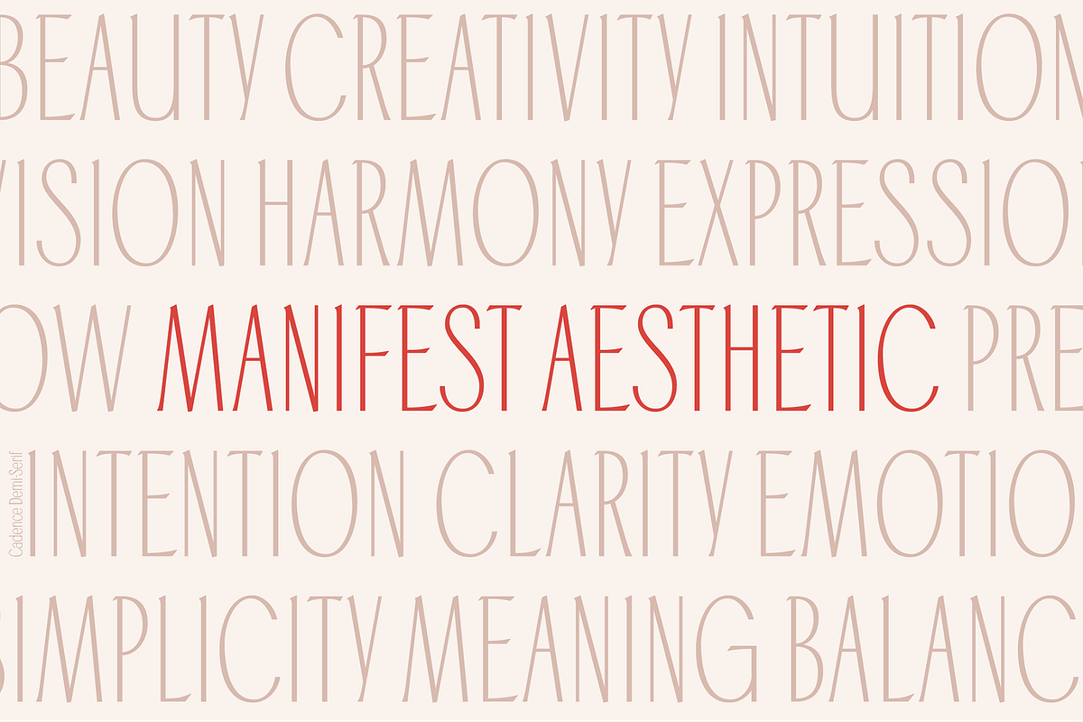 Cadence Demi-Serif Display Font, a Serif Font by Type and Graphics Studio (Photo 4 of 28)