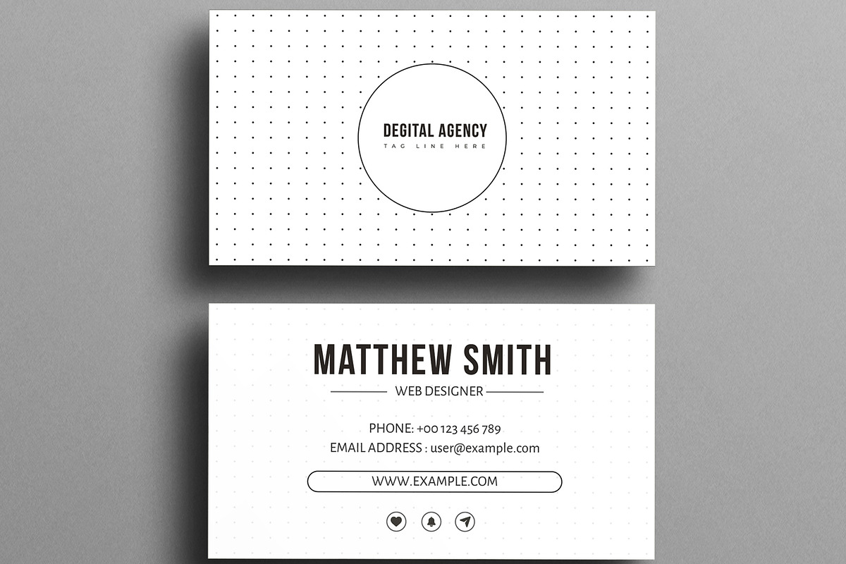 Clean Design Business Card Layout, a Business Card Template by MightyDesign (Photo 2 of 6)