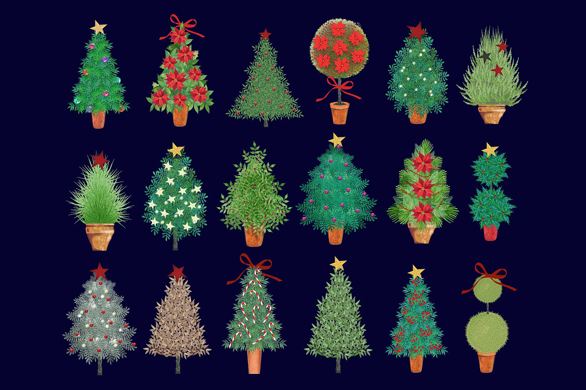 Christmas Trees, a Decorative Illustration by Dana Designs (Photo 3 of 3)