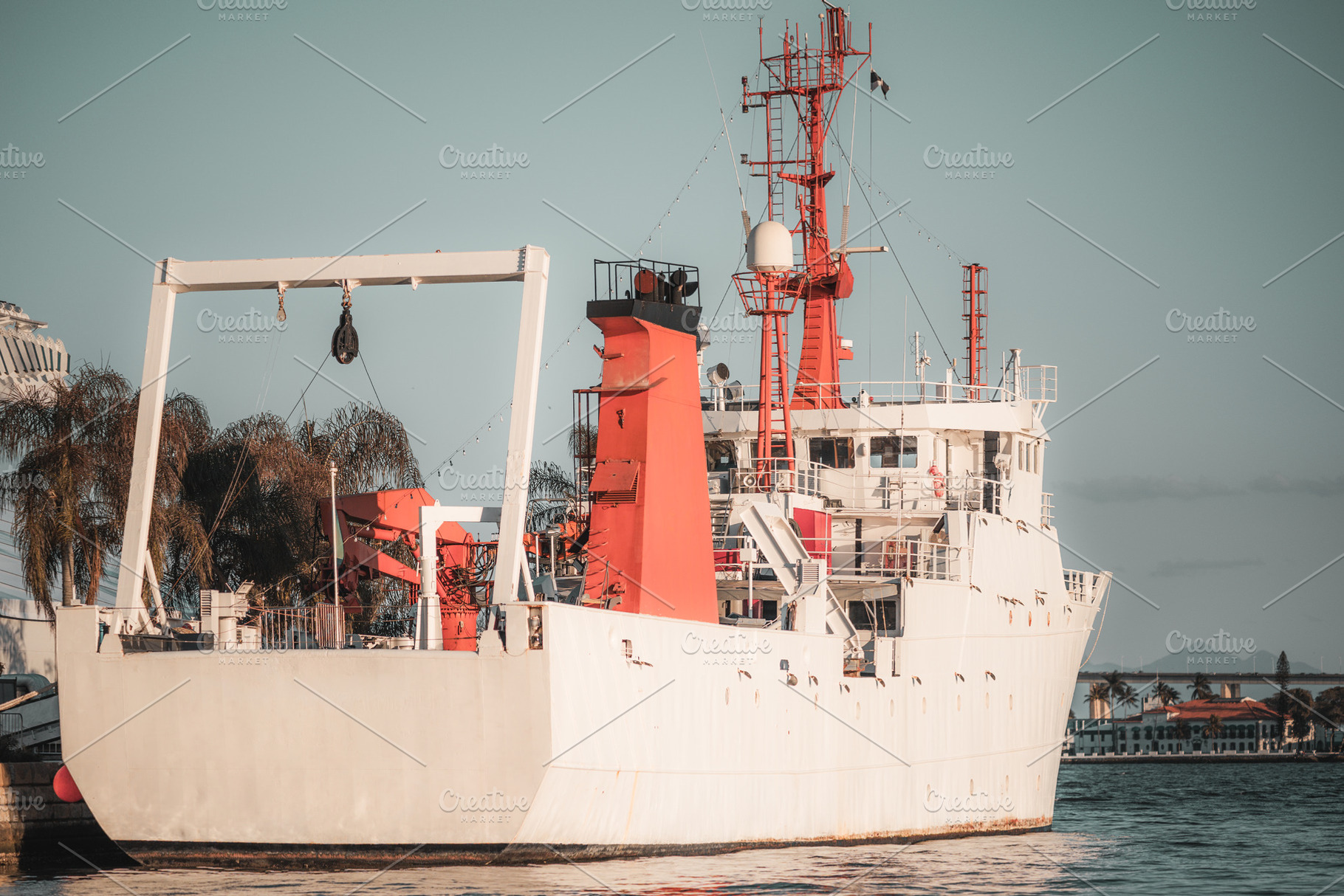 Harbor Service Vessel at Berth, a Transportation Photo by SkyNext