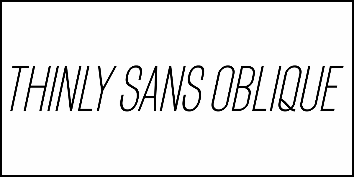 Thinly Sans JNL, a Sans Serif Font by Jeff Levine Fonts (Photo 4 of 5)