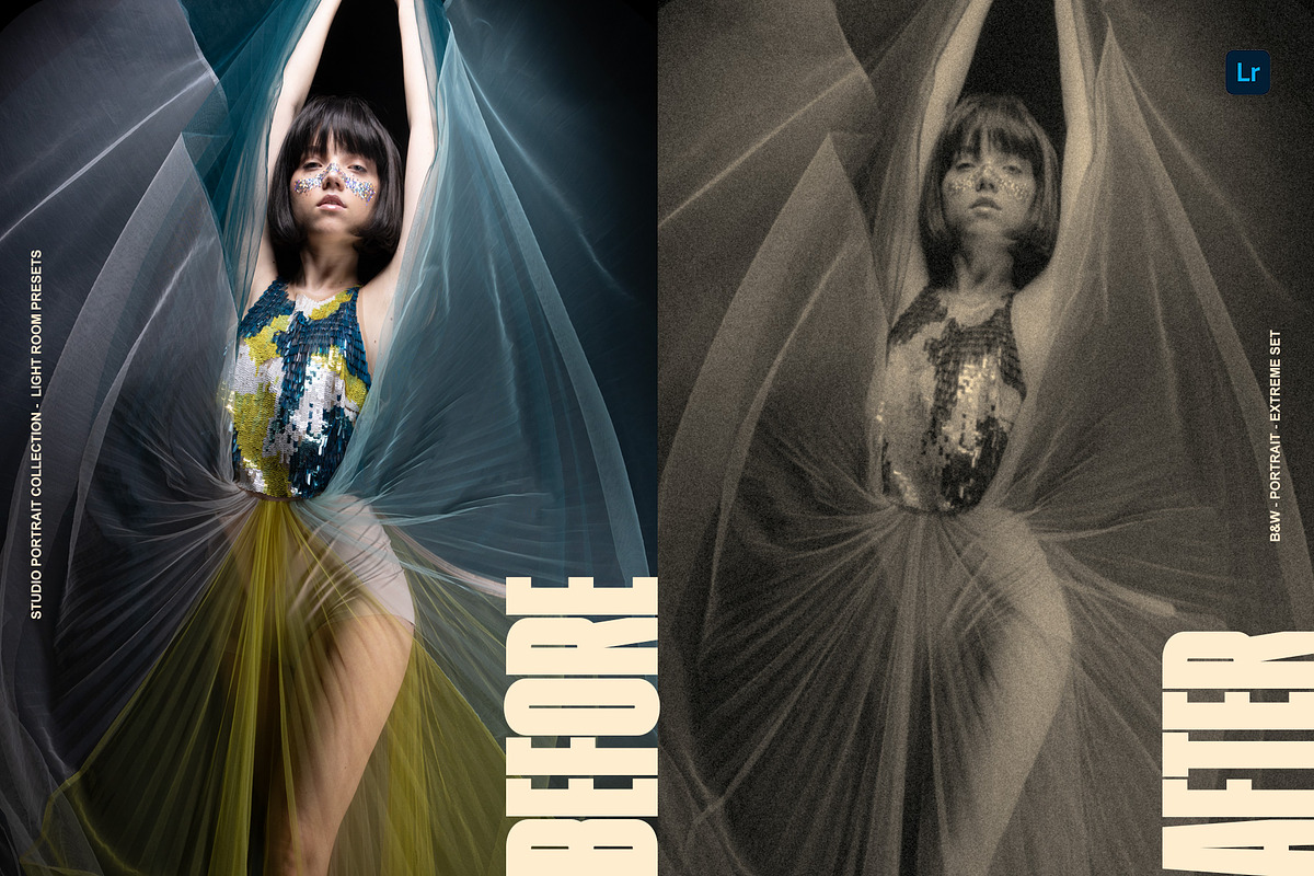 OldSchool Studio Portrait LR Presets, a Preset Add-On by Lumière Noire Studio (Photo 4 of 6)
