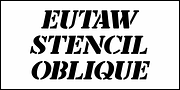 Eutaw Stencil JNL, a Font by Jeff Levine Fonts (Thumbnail 4 of 5)
